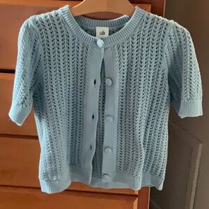 CABI Doris Cardigan Cornflower Small NWOT